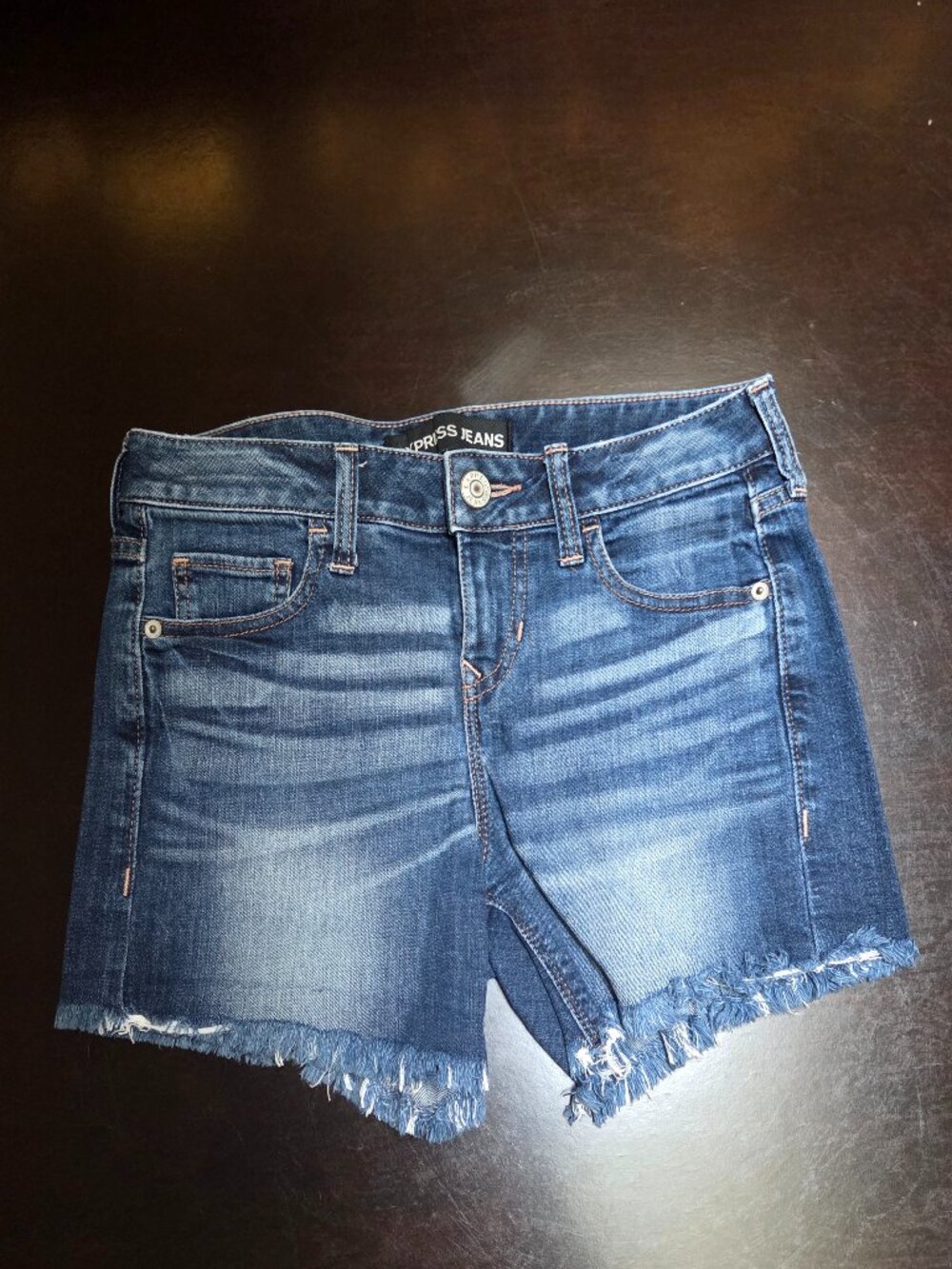 Express denim shorts size 0